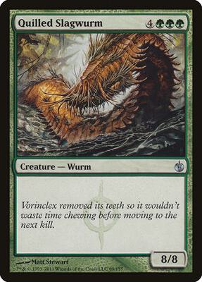 Quilled Slagwurm card from Mirrodin Besieged