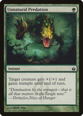 Unnatural Predation card from Mirrodin Besieged