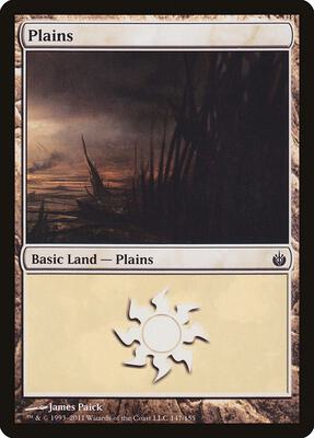 Plains (147) card from Mirrodin Besieged