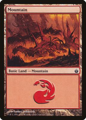 Mountain (152) card from Mirrodin Besieged