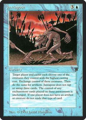 Juxtapose card from Legends
