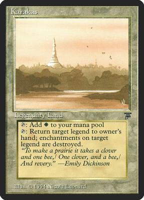 Karakas card from Legends