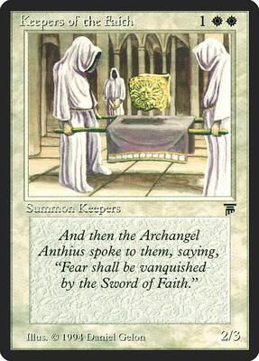 Keepers of the Faith card from Legends