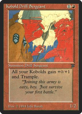 Kobold Drill Sergeant card from Legends