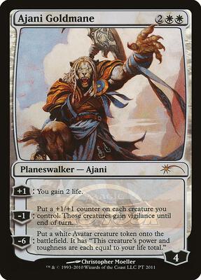 Ajani Goldmane (2011 Pro Tour) card from Pro Tour Promos