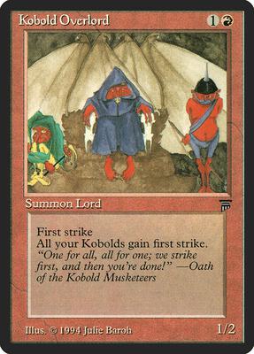 Kobold Overlord card from Legends