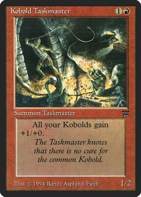 Kobold Taskmaster card from Legends