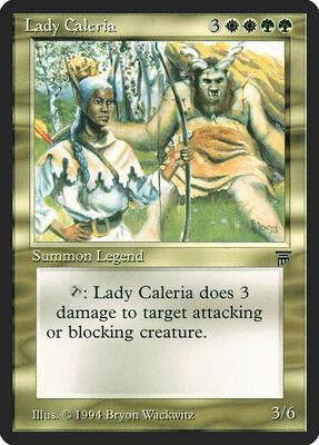 Lady Caleria card from Legends