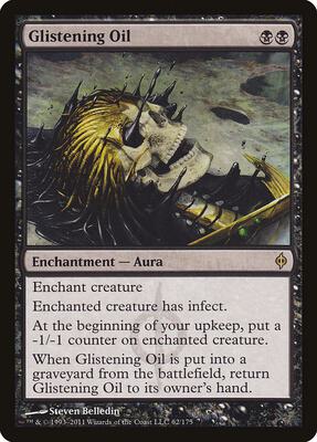 Glistening Oil card from New Phyrexia