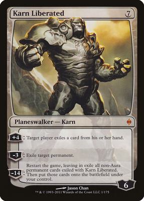 Karn Liberated card from New Phyrexia