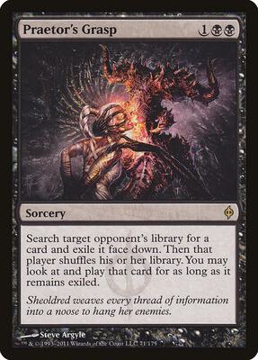 Praetor's Grasp card from New Phyrexia