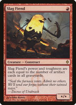 Slag Fiend card from New Phyrexia
