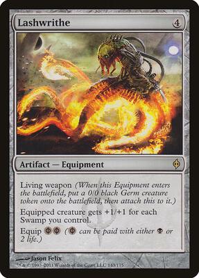 Lashwrithe card from New Phyrexia