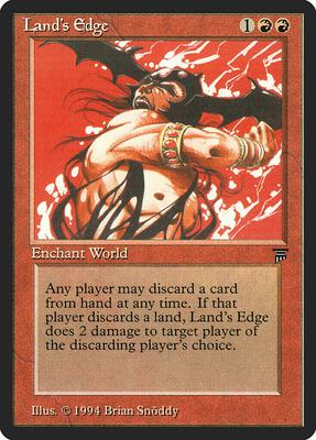 Land's Edge card from Legends