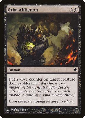 Grim Affliction card from New Phyrexia