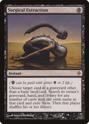 Surgical Extraction card from New Phyrexia