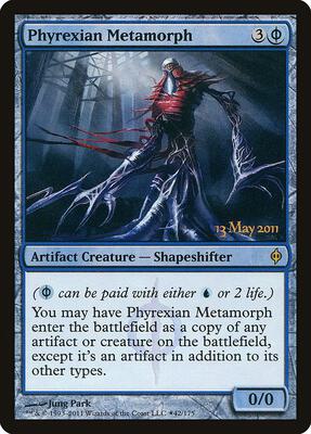 Phyrexian Metamorph card from Launch Party & Release Event Promos