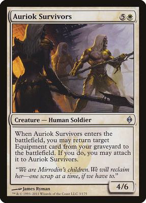 Auriok Survivors card from New Phyrexia