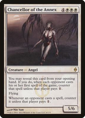 Chancellor of the Annex card from New Phyrexia