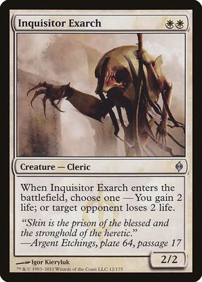 Inquisitor Exarch card from New Phyrexia