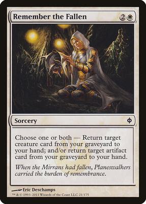 Remember the Fallen card from New Phyrexia