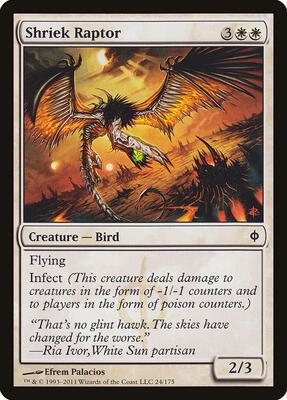 Shriek Raptor card from New Phyrexia