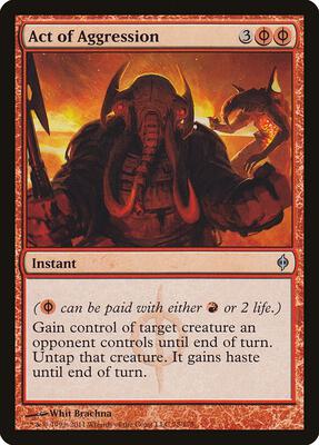 Act of Aggression card from New Phyrexia
