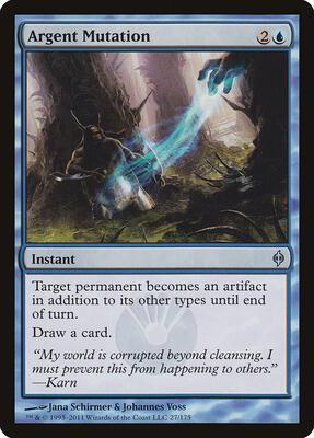 Argent Mutation card from New Phyrexia