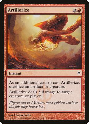 Artillerize card from New Phyrexia