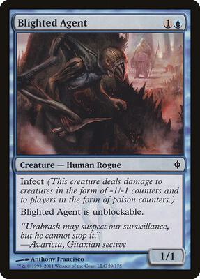 Blighted Agent card from New Phyrexia