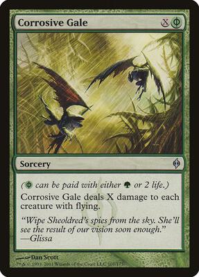 Corrosive Gale card from New Phyrexia