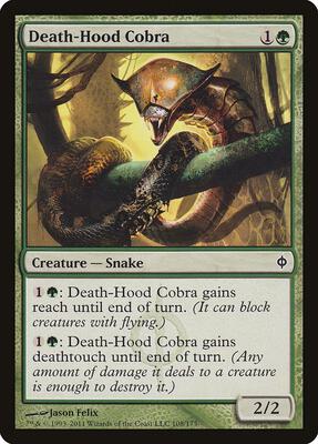 Death-Hood Cobra card from New Phyrexia