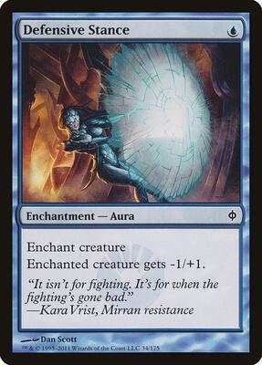 Defensive Stance card from New Phyrexia
