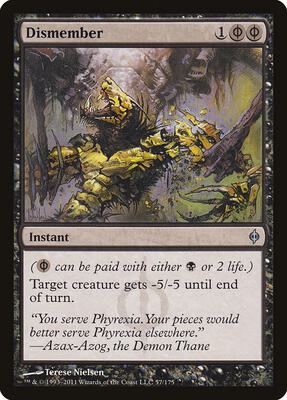 Dismember card from New Phyrexia