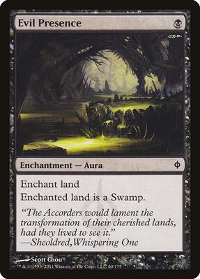 Evil Presence card from New Phyrexia