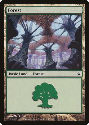 Forest (175) card from New Phyrexia