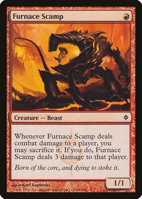 Furnace Scamp card from New Phyrexia