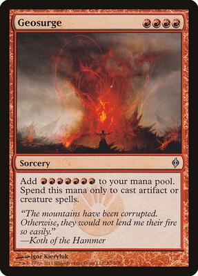 Geosurge card from New Phyrexia