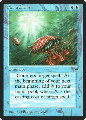 Mana Drain card from Legends