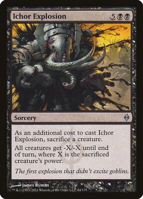 Ichor Explosion card from New Phyrexia