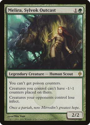 Melira, Sylvok Outcast card from New Phyrexia