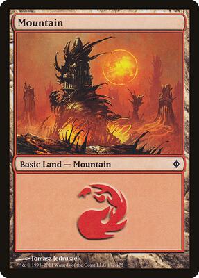 Mountain (172) card from New Phyrexia