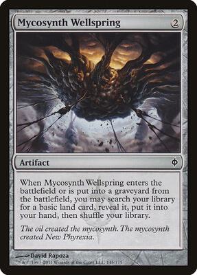 Mycosynth Wellspring card from New Phyrexia