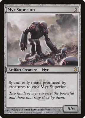 Myr Superion card from New Phyrexia