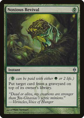 Noxious Revival card from New Phyrexia
