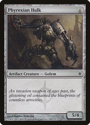 Phyrexian Hulk card from New Phyrexia