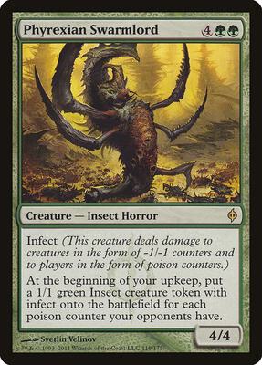 Phyrexian Swarmlord card from New Phyrexia