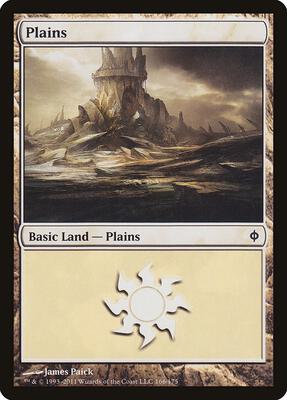 Plains (166) card from New Phyrexia
