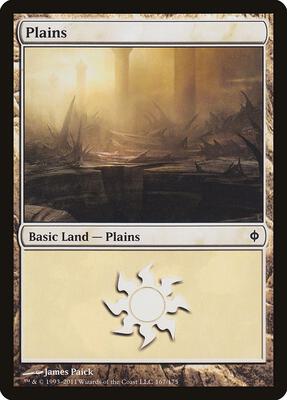 Plains (167) card from New Phyrexia