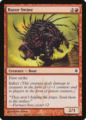 Razor Swine card from New Phyrexia